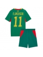Otroške Nogometnih dresov Senegal Nicolas Jackson #11 Gostujoči SP 2026 Kratki rokavi (+ hlače)